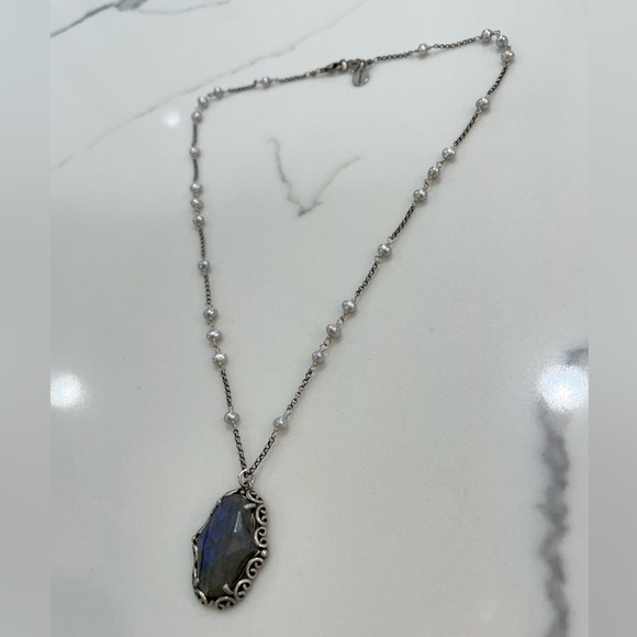 Chan Luu Sterling Silver and Labradorite Necklace - Picture 2 of 4